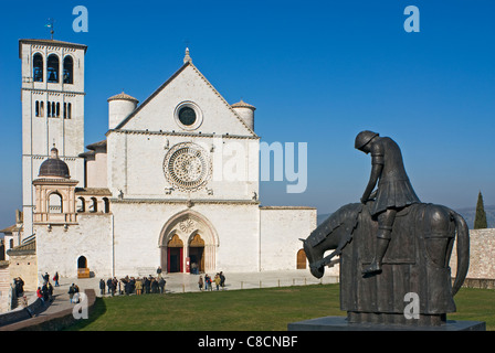 Basilika des Heiligen Franziskus, Assisi, Perugia, Umbrien, Italien Stockfoto