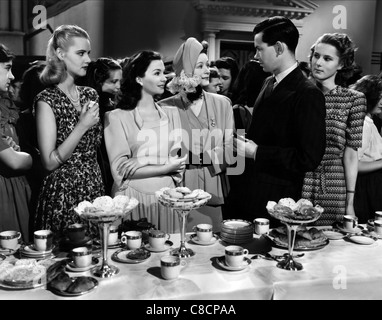 JOAN MILLER, Jean Simmons, URSULA JEANS, NIGEL BUCHANAN, INGRID FORREST, DIE FRAU IN DER HALLE, 1947 Stockfoto