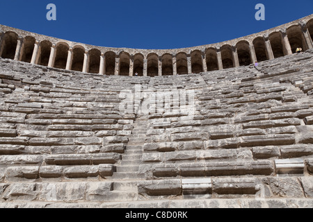 Antiken Theater von Aspendos in der südlichen Türkei Stockfoto