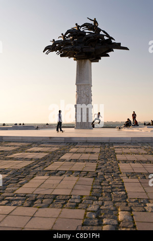 Das Denkmal in Platz der Republik, Alsancak, Izmir, Türkei Stockfoto