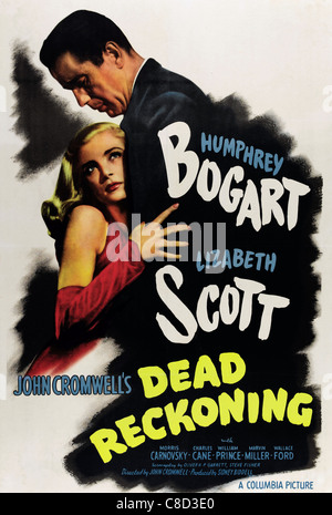 LIZABETH SCOTT, Humphrey Bogart, Plakat, Dead Reckoning, 1947 Stockfoto