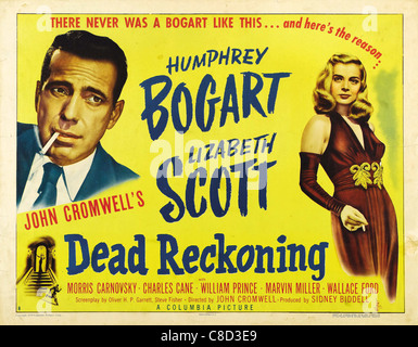 HUMPHREY BOGART, LIZABETH SCOTT, Plakat, Dead Reckoning, 1947 Stockfoto