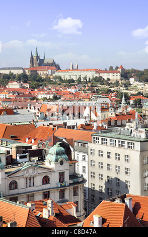 Blick vom alten Rathaus Tover, Prag, Tschechische Republik Stockfoto