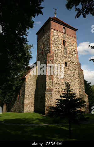 Kapelle der Heiligen Dreifaltigkeit im Dorf Legnickie Pole im unteren Schlesischen Woiwodschaft, Polen. Stockfoto