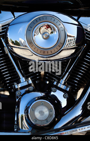 Harley Davidson Electra Glide, motor detail Stockfoto