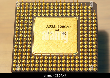 Intel Pentium Overdrive Mikroprozessor hautnah Stockfoto
