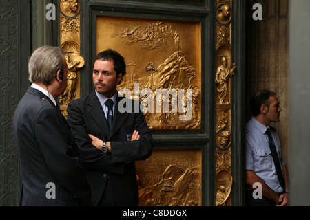 San Giovanni Festival. Tore des Paradieses von Lorenzo Ghiberty Florenz Baptisterium in Florenz, Italien. Stockfoto