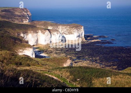 Kreide Küstenlandschaft Flamborough Head Yorkshire England Stockfoto