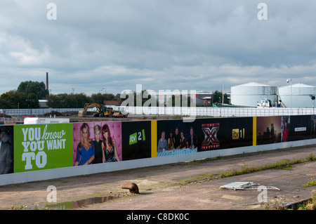 Entwicklungsstandort für ITV in Trafford Wharf in Salford Quays, Manchester, England Stockfoto