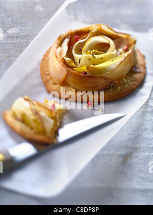 Chicorée und Fenchel Samen pikante Törtchen Stockfoto