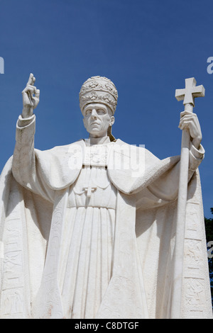 Papst Pius XII Statue, Fatima, Portugal. Stockfoto