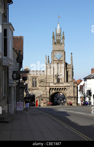 East Gate und St.-Peter Kapelle Burgberg Warwick Stockfoto