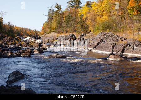 Die St. Louis River in Jay Cooke State Park, Minnesota. Stockfoto