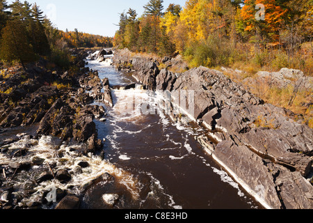 Die St. Louis River in Jay Cooke State Park, Minnesota. Stockfoto