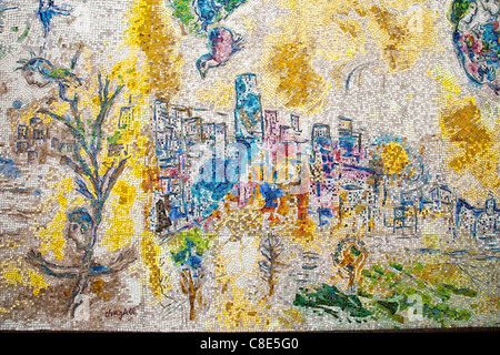 Vier Seaons, Chagall Wandbild, Chicago, Illinois Stockfoto