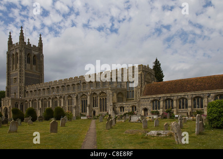 Heilige Dreiheit-Kirche, Long Melford, Suffolk Stockfoto