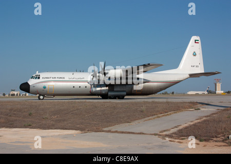 Kuwait Luftwaffe Lockheed L-100-30 Hercules Stockfoto