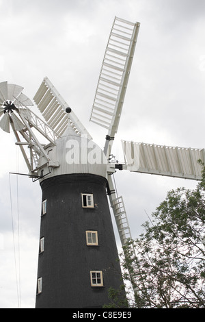 Die fünf segelte Windmühle am Alford - Tower Mill. von Sam Oxley erbaut 1837 Stockfoto