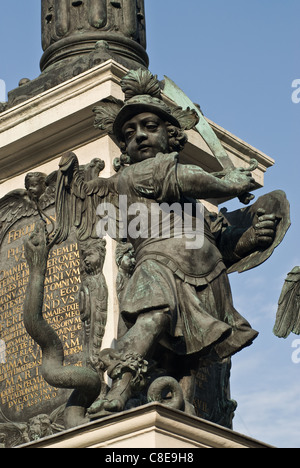 die berühmten marian Colum von Wien befindet sich im ersten Bezirk bin Hof in der Nähe von St. Stephens Kathedrale Stockfoto