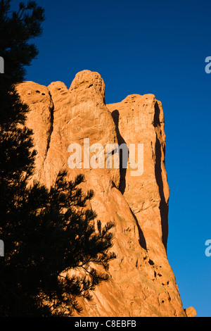 Nord-Gateway Rock, Garden of the Gods, National Natural Landmark, Colorado Stockfoto