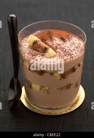 Schokoladen Tiramisu Stockfoto