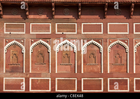 Agra Fort Jahangir Mahal, Ehefrauen Zenana Residenz der Rajput von Mughal Kaiser Akbar Stockfoto