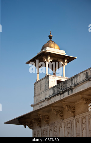 Khas Mahal Palace gebaut 17. Jahrhundert von Moghul Shah Jehan für seine Töchter in Agra Fort, Indien Stockfoto