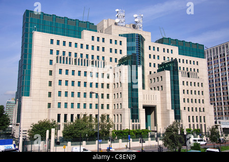 Secret Intelligence Service (MI6)-Hauptquartier, Vauxhall Cross, Vauxhall, London Borough von Lambeth, Greater London, England, Vereinigtes Königreich Stockfoto