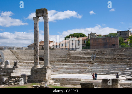 Theatre Antique in Arles, Bouches-du-Rhône, Provence, Frankreich Stockfoto