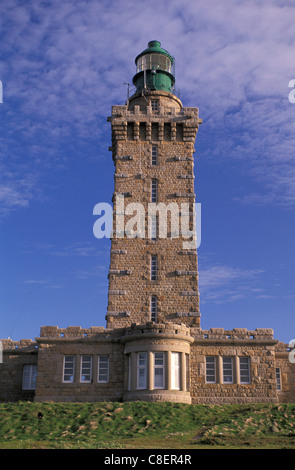 Leuchtturm, Kap Frehel, Bretagne, Bretagne, Frankreich, Europa Stockfoto