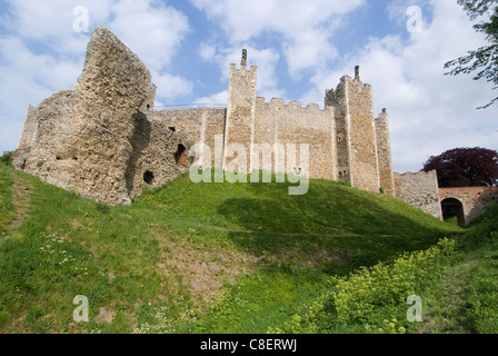 Framlingham Castle, eine Festung aus dem 12. Jahrhundert, Suffolk, England, Vereinigtes Königreich Stockfoto