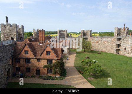 Framlingham Castle, eine Festung aus dem 12. Jahrhundert, Suffolk, England, Vereinigtes Königreich Stockfoto