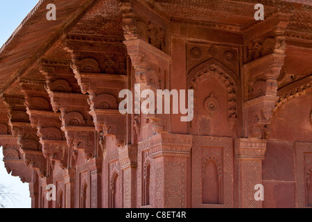 Northern Palast der Haramsala, Birbals Haus für den Harem in Fatehpur Sikri Stadt die Moguln in Agra, Indien Stockfoto