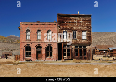 Bodie State, historische, Park, in der Nähe von Lee Vining, Kalifornien, USA, Amerika, historische, Feld, Häuser Stockfoto