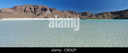 Balandra Strand, in der Nähe von La Paz, Baja California Sur, Baja Kalifornien, Sur, Mexiko, Mittelamerika, Meer Stockfoto