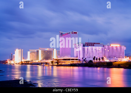 Casinos auf dem Colorado River, Stadt Laughlin, Nevada, Vereinigte Staaten von Amerika Stockfoto