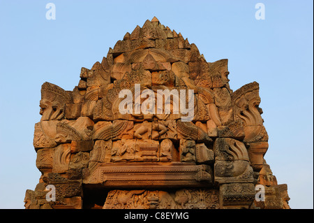 Khmer-Tempel Prasat Phanom Rung, Korat-Plateau, Thailand, Asien, Stockfoto