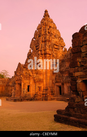 Khmer-Tempel Prasat Phanom Rung, Korat-Plateau, Thailand, Asien, Stockfoto