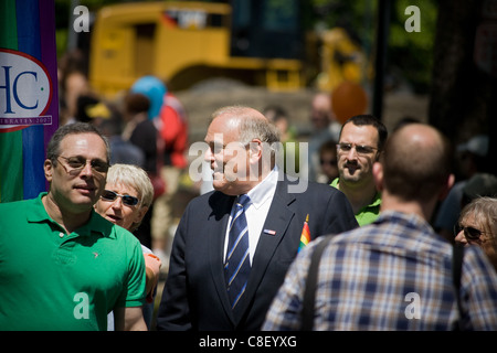 Ehemaliger Gouverneur Pennsylvania und Philadelphia Altbürgermeister Ed Rendell am "New Hope feiert" New Hope, Pennsylvania Stockfoto