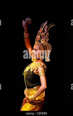 Thai, klassische, Tanz, Puppenspiel, Show, Baan Boran, Erbe, Chaweng Beach, Koh Samui, Thailand, Asien, Stockfoto