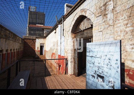 Innenraum der Constitution Hill, ehemaligen Apartheid-Gefängnis, Hillbrow, Johannesburg, Gauteng, Südafrika Stockfoto