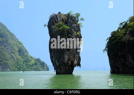 Koh Tapu, James Bond Island, Phang Nga Bay, Marine, Nationalpark, Phang Nga, Eco Tours, Thailand, Asien, Felsen, Stockfoto