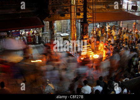 Anhänger am Mookambika Tempel, Kollur, Karnataka, Indien Stockfoto