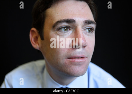 Andy Burnham, New Labour Schatten Staatssekretär für Gesundheit, House Of Commons Büro, Westminster, London, UK Stockfoto