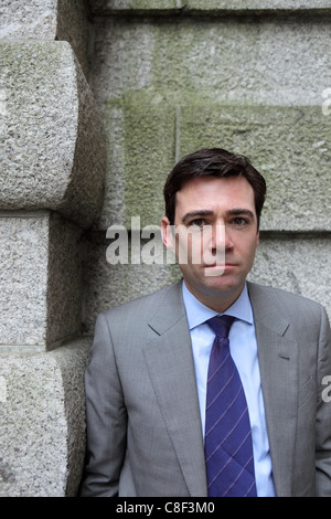 Andy Burnham, New Labour Schatten Staatssekretär für Gesundheit, House Of Commons Büro, Westminster, London, UK Stockfoto