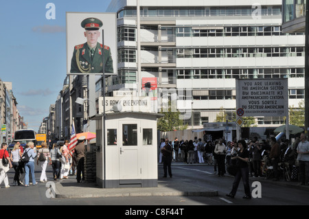 Checkpoint Charlie, Berlin, Deutschland Stockfoto