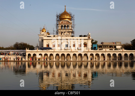 Bangla Sahib Gurdwara, New Delhi, Indien Stockfoto