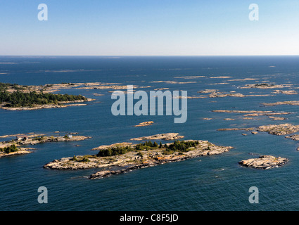 Dies ist die Küste der Georgian Bay, Huron-See, in der Nähe von Britt, Ontario Stockfoto