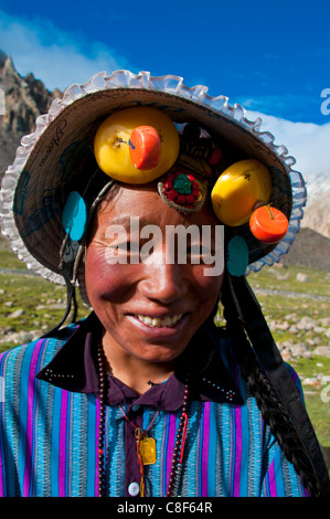 Pilger, die Kora um den Heiligen Berg Mount Kailash in Tibet, China Western zu tun Stockfoto