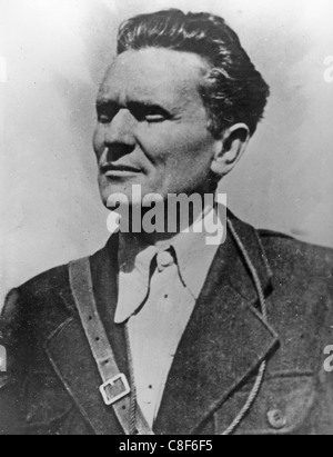 JOSIP BRIZ TITO (1892-1980) als Kommandeur der jugoslawischen Partisanen während des 2. Weltkrieges Stockfoto